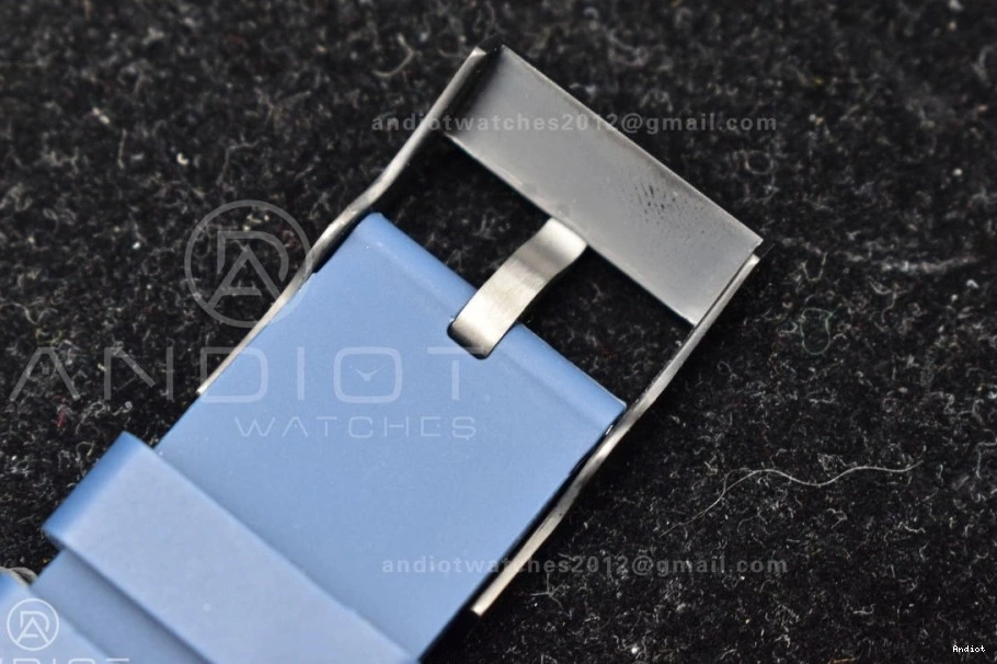 Rubber Automatic A2824 44 Black Black Blue TF Strap Best Superocean Dial 1:1 Edition Bezel On 0417